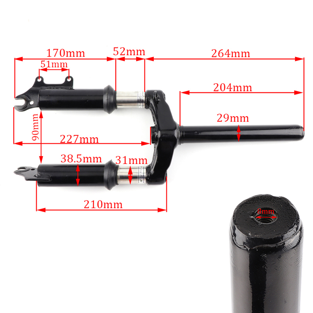12 Inch Front Suspension Fork  - Folding Electric Scooter recension och pris