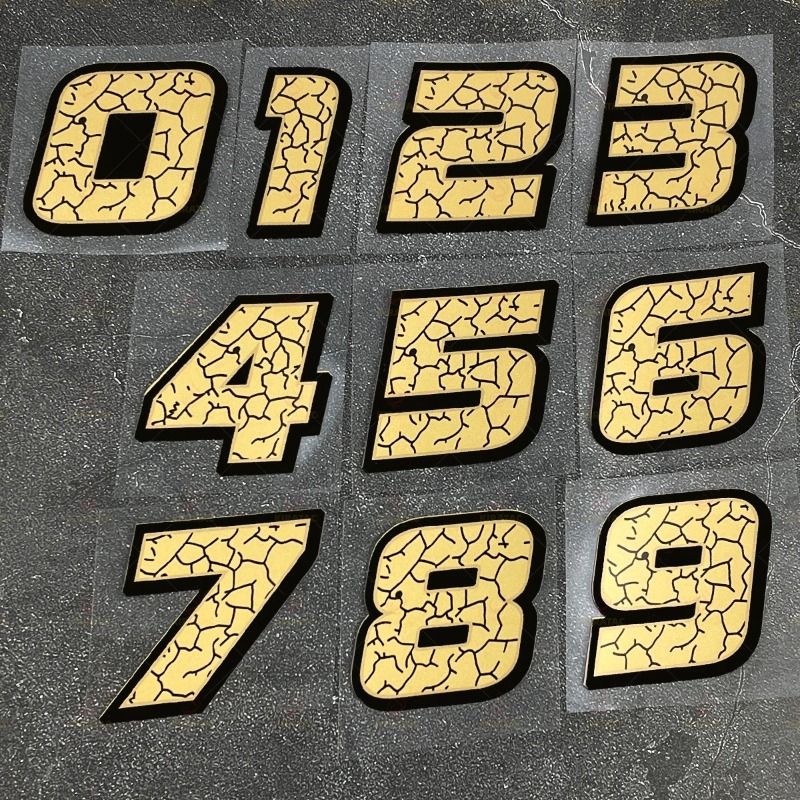 2Pcs/Set Matte Gold Crack Effe - Scooter Helmet Set recension och pris