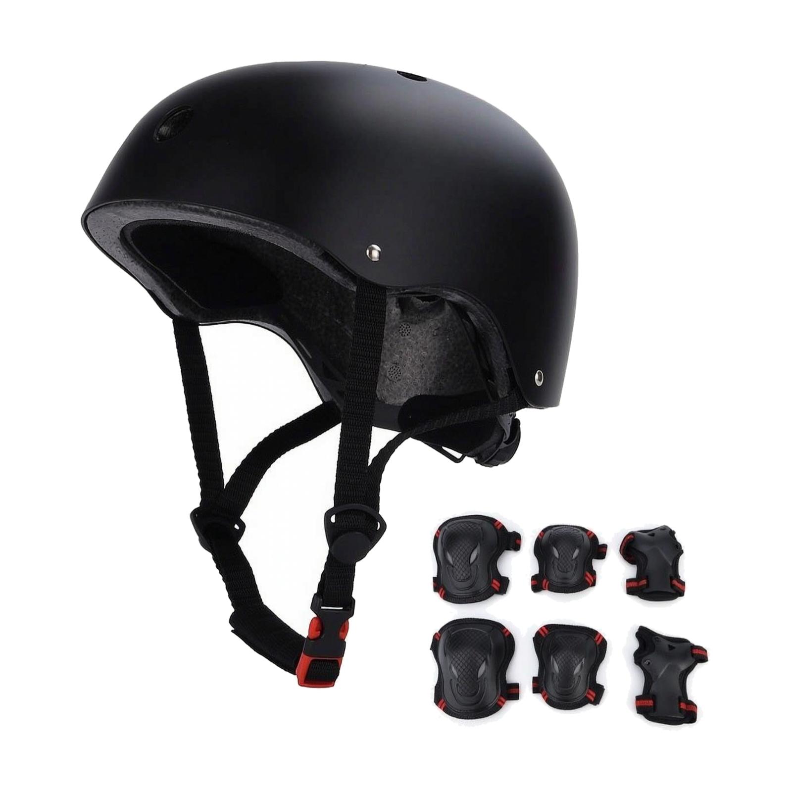 Matte Black Multi Sport Helmet - Scooter Helmet Set recension och pris