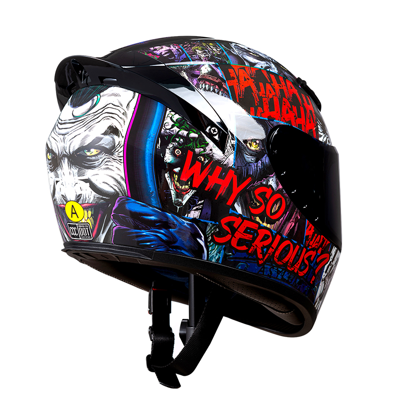 Unisex Full Face Motorcycle He - Scooter Helmet Set recension och pris