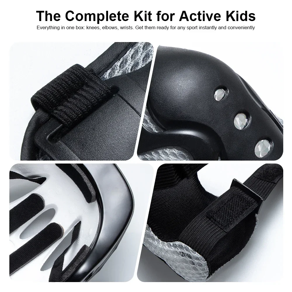 7-Piece Kids Bike Helmet Set w - Scooter Helmet Set recension och pris