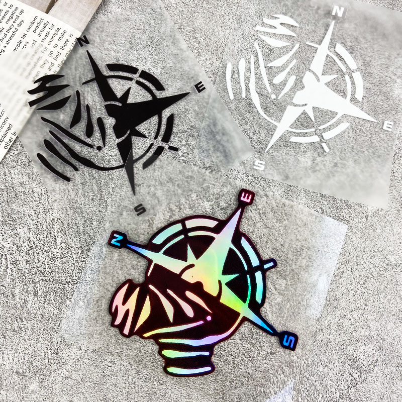 1PC Compass Pattern Vinyl Stic - Scooter Helmet Set recension och pris
